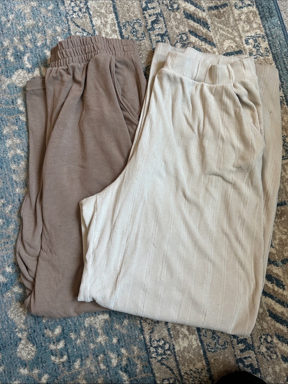 Abercrombie & Fitch Lounge Pants Bundle - Taupe and Cream